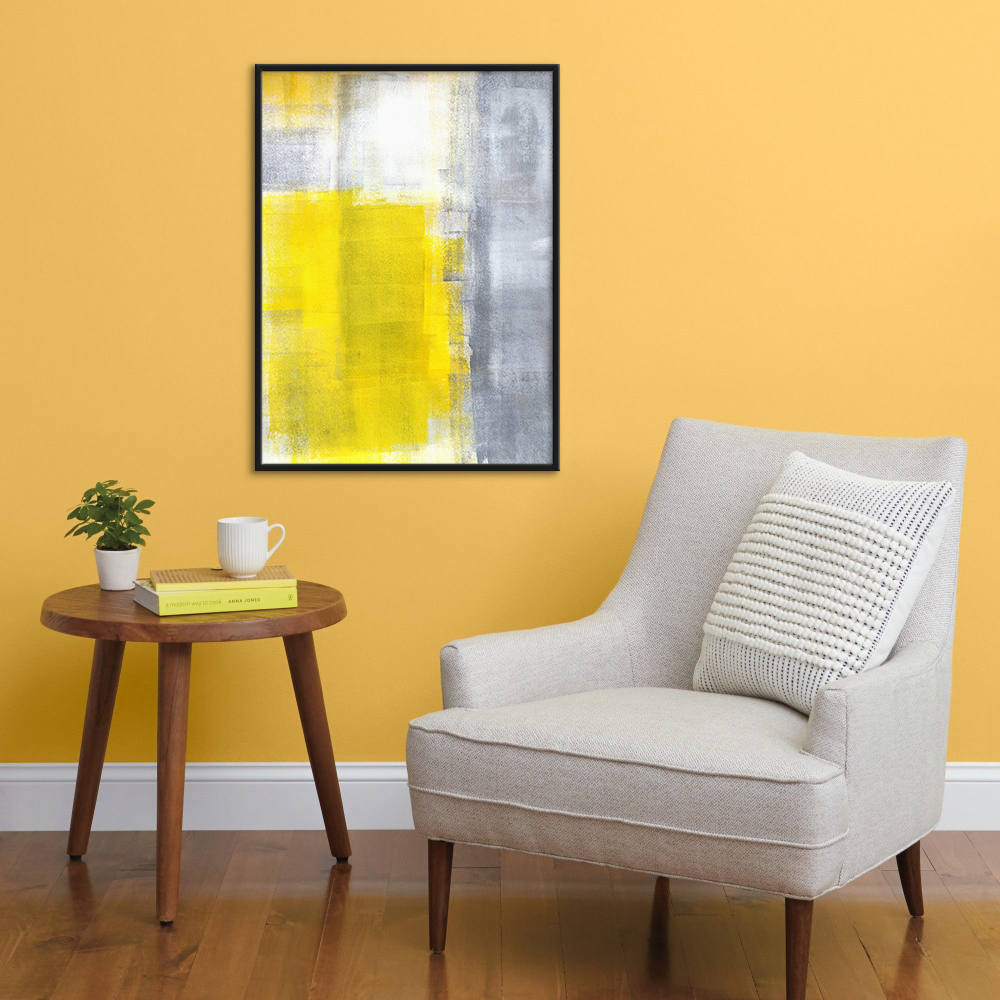 Yellow Odyssey in Brushstrokes Canvas