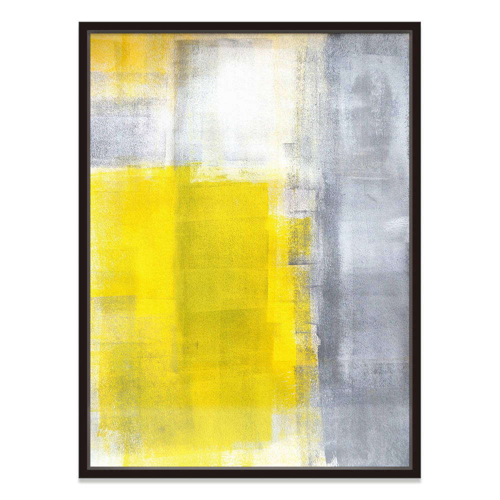 Yellow Odyssey in Brushstrokes Canvas