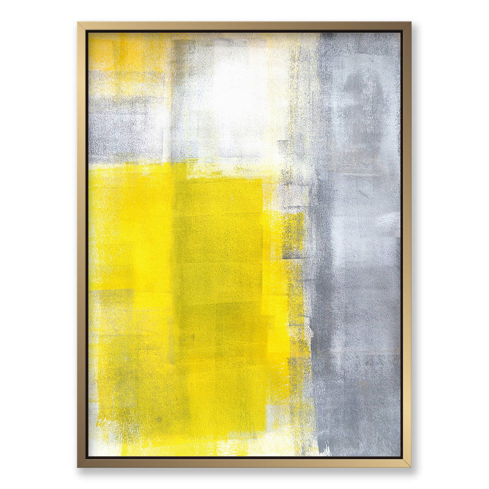 Yellow Odyssey in Brushstrokes Canvas