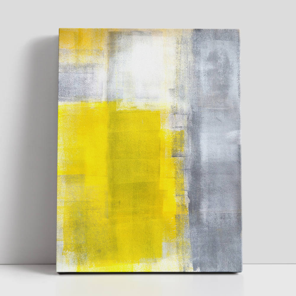 Yellow Odyssey in Brushstrokes Canvas