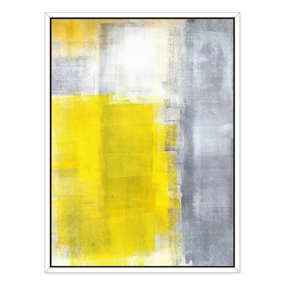 Yellow Odyssey in Brushstrokes Canvas