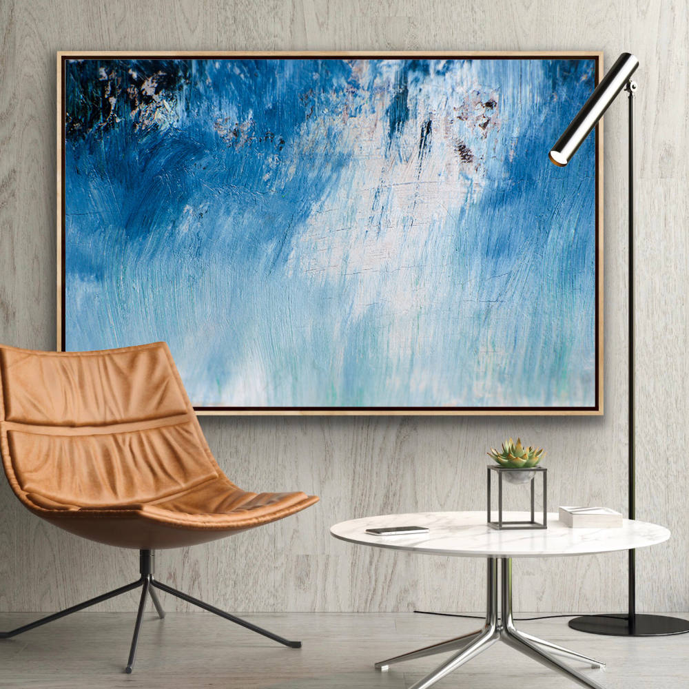 Ocean's Pulse Oil Painting Canvas