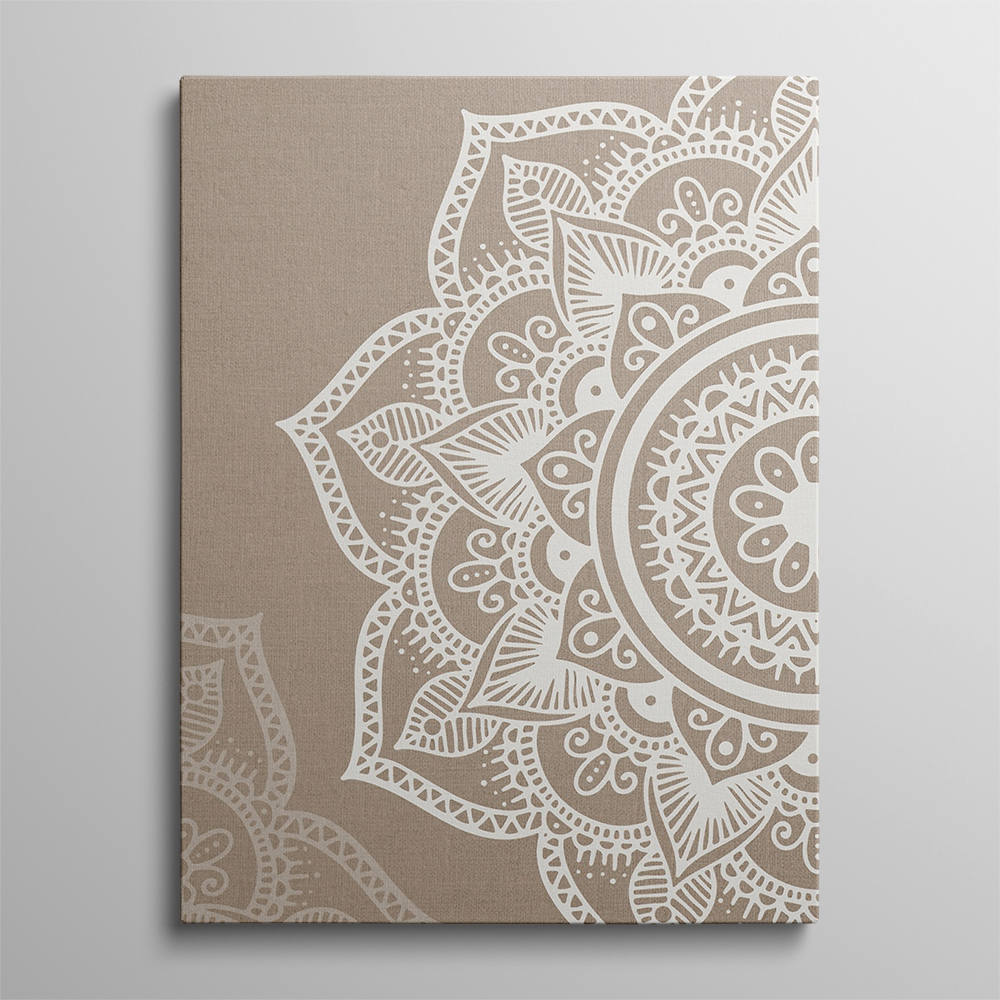 Ethereal Beige Symmetry of Calm Canvas