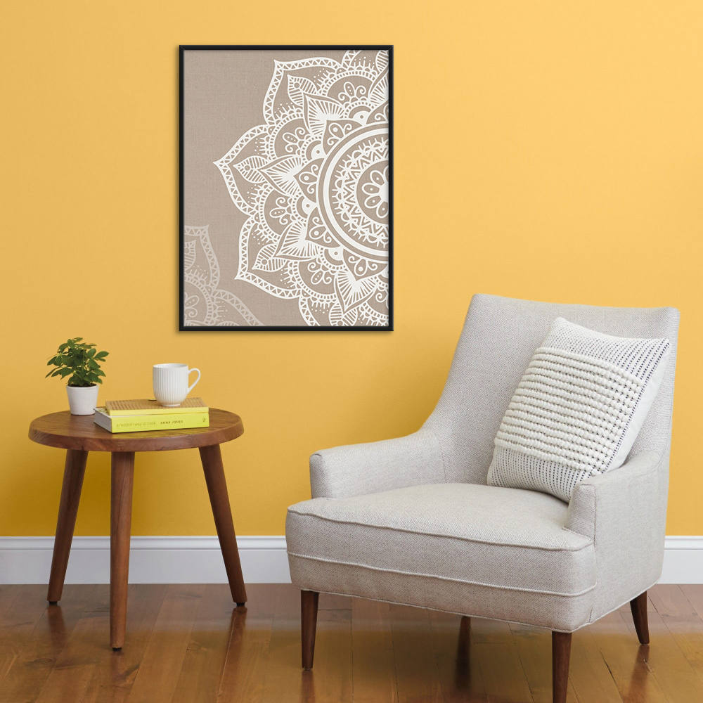 Ethereal Beige Symmetry of Calm Canvas