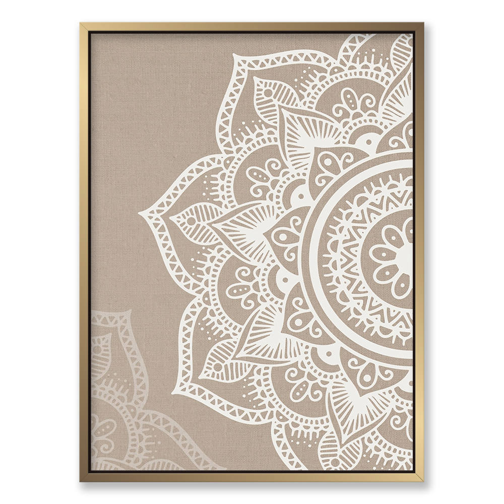 Ethereal Beige Symmetry of Calm Canvas