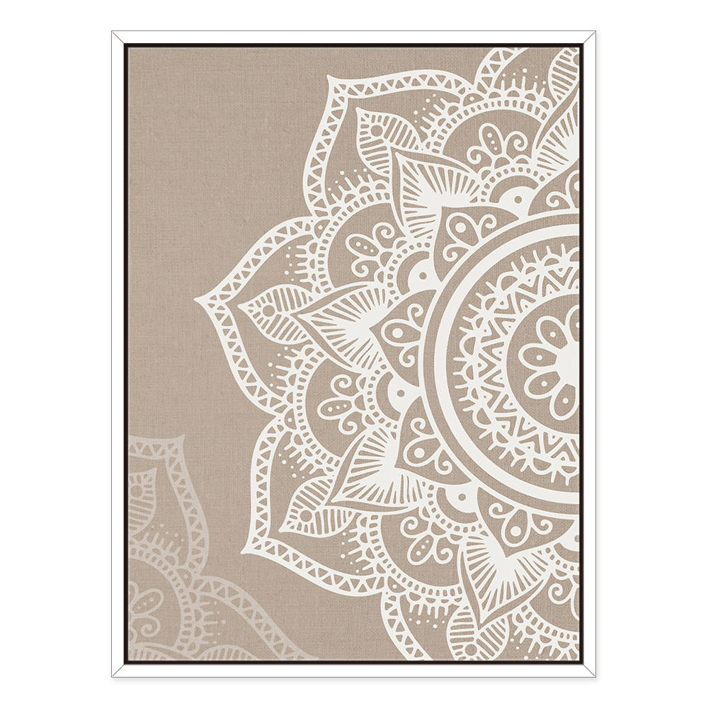 Ethereal Beige Symmetry of Calm Canvas