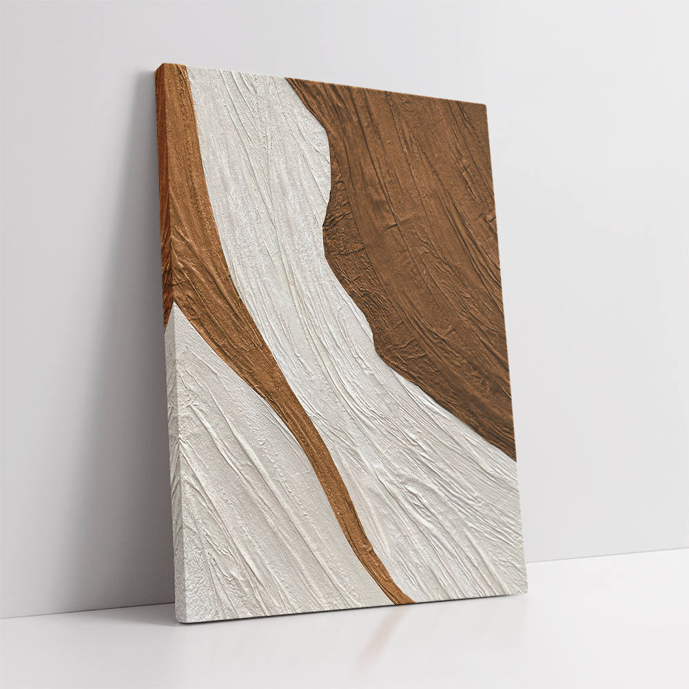 Textured Abstract Decor in Orange Theme