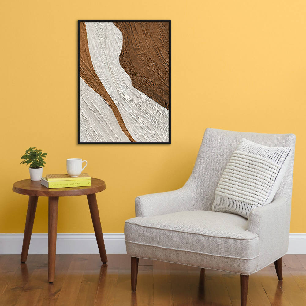 Textured Abstract Decor in Orange Theme