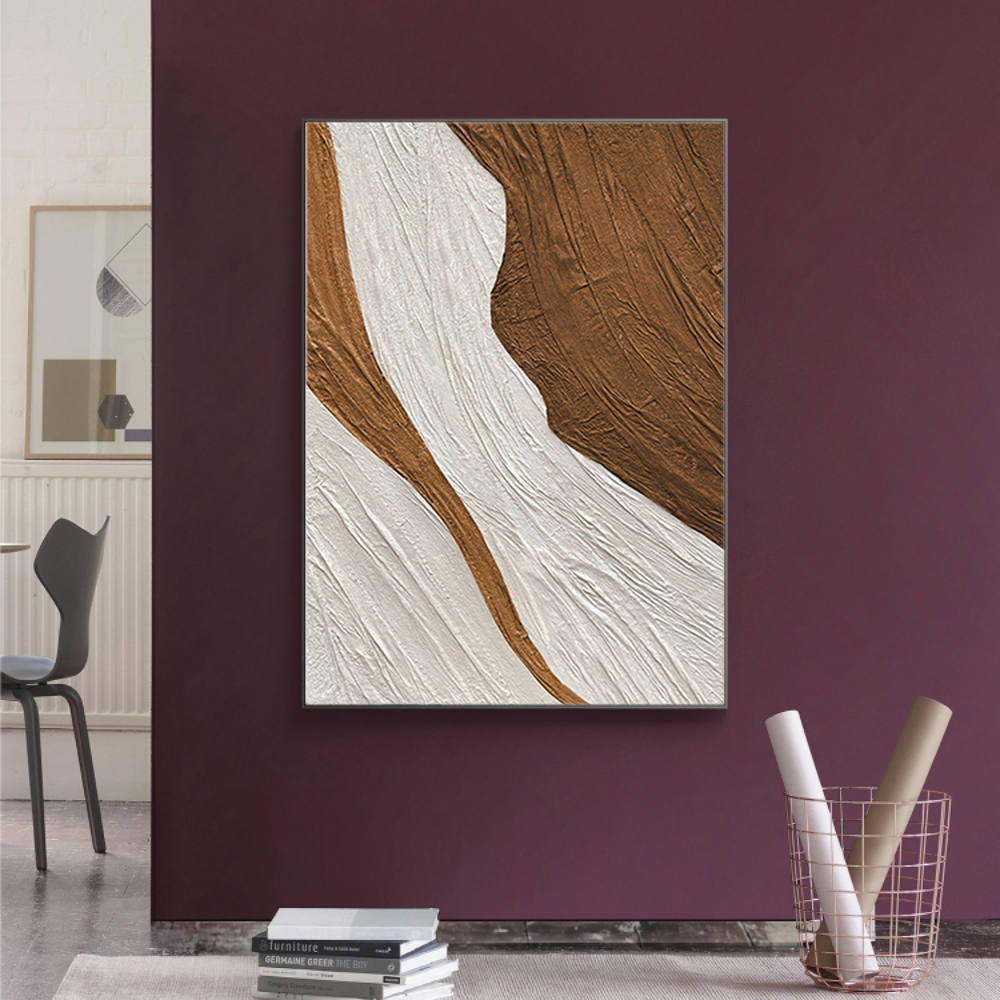 Textured Abstract Decor in Orange Theme