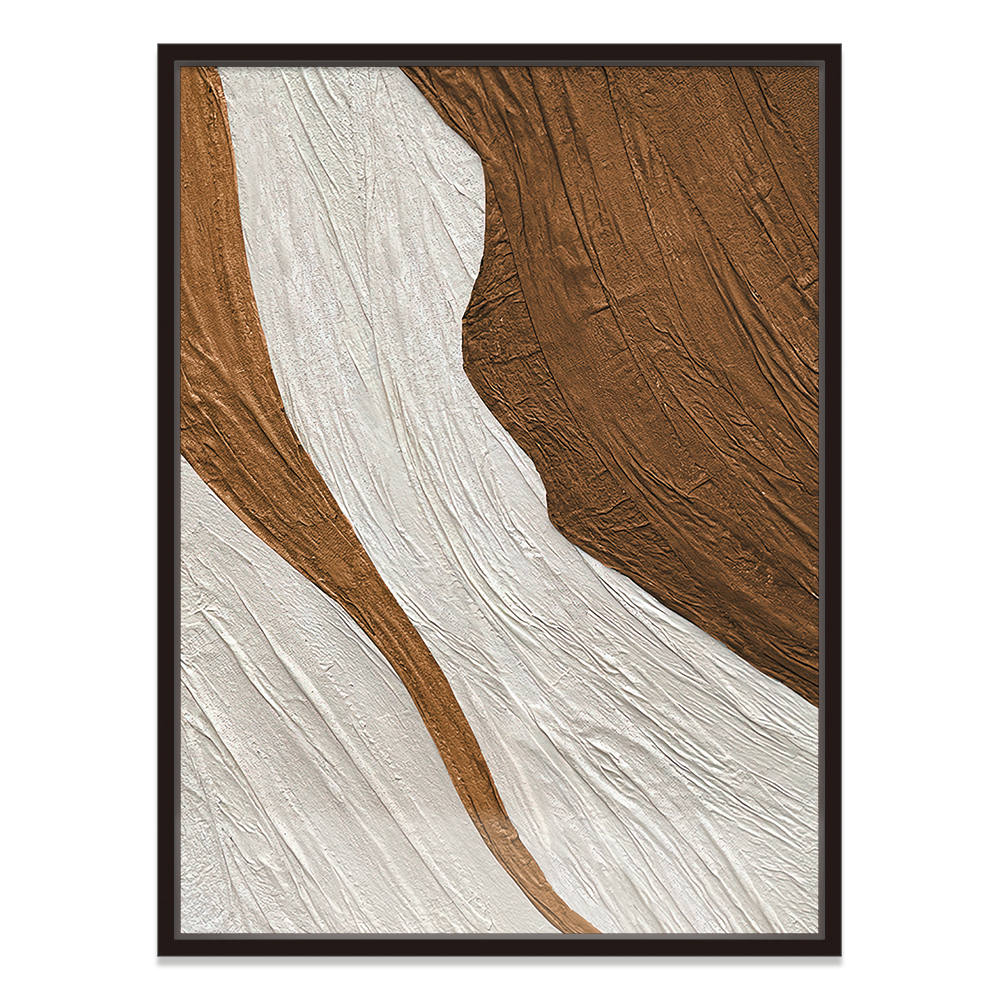 Textured Abstract Decor in Orange Theme