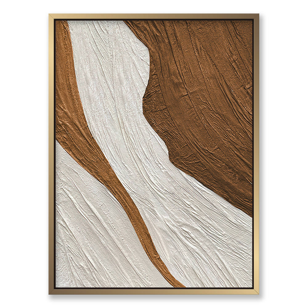Textured Abstract Decor in Orange Theme