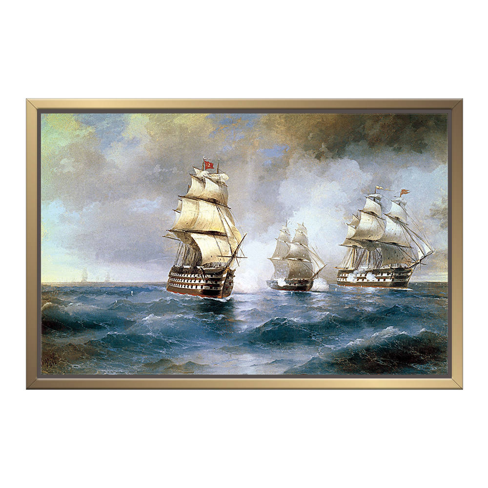 Sailboat in the Waves: Home Decor Painting