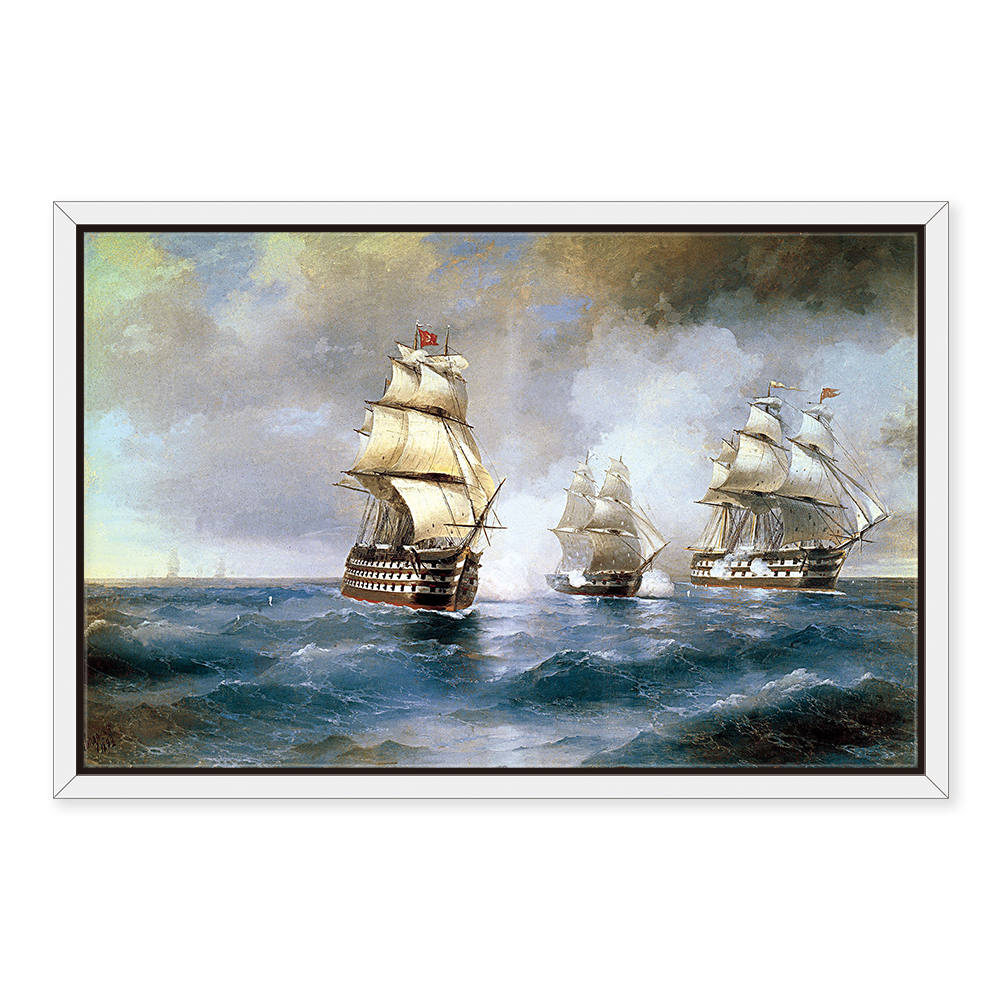 Sailboat in the Waves: Home Decor Painting