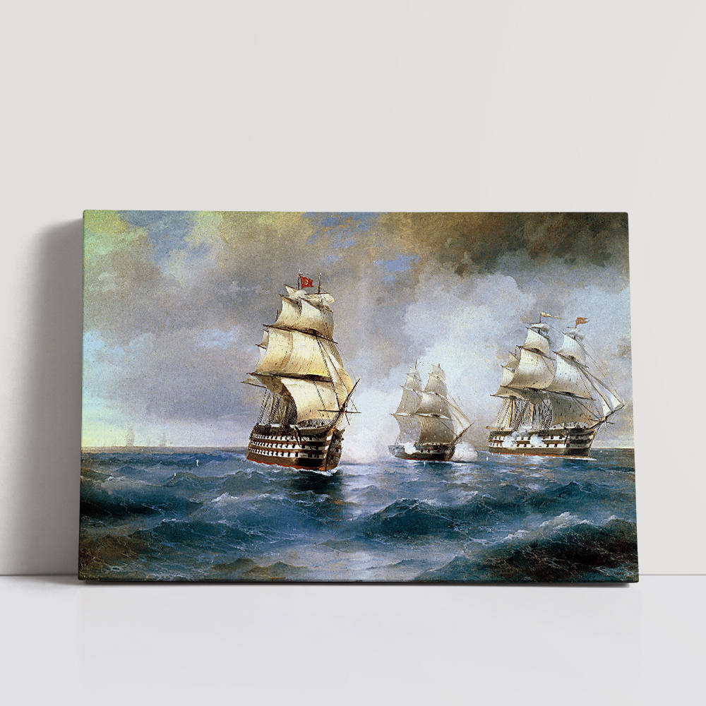 Sailboat in the Waves: Home Decor Painting