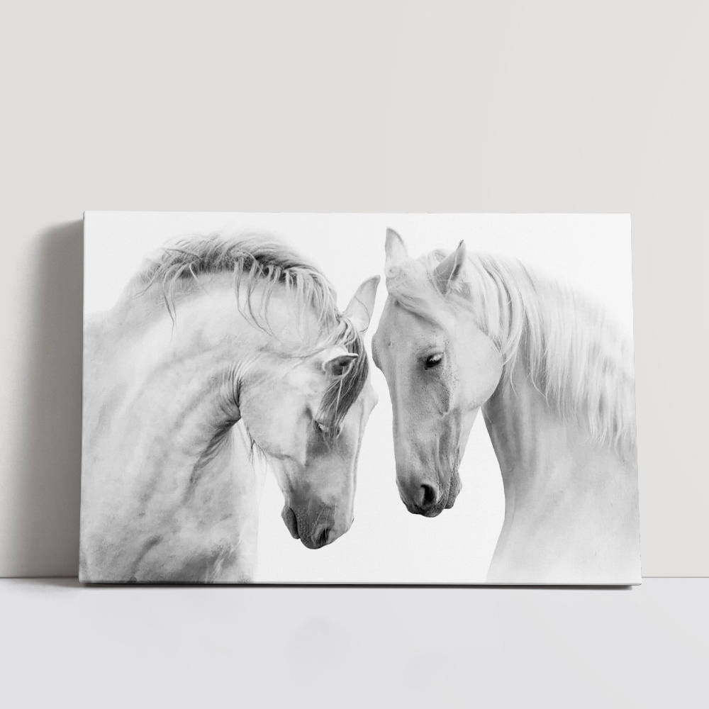 Two White Horses: Home Decor Painting
