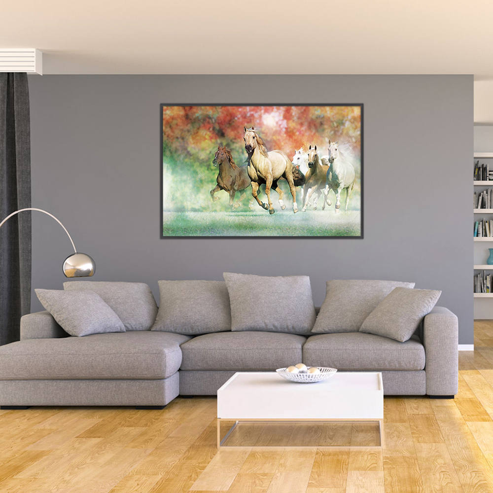 Running Herd of Horses: Home Decor Painting