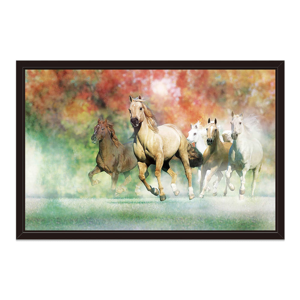Running Herd of Horses: Home Decor Painting
