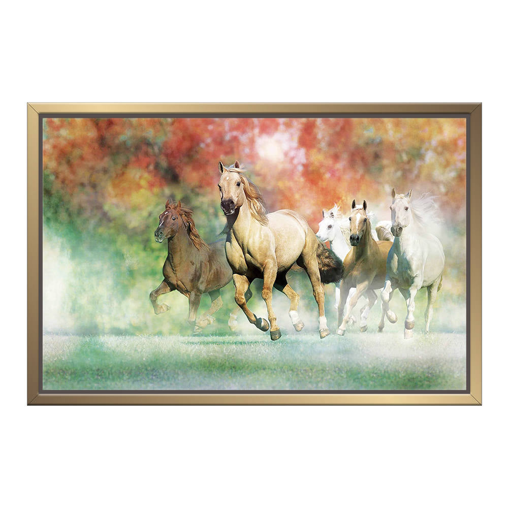 Running Herd of Horses: Home Decor Painting