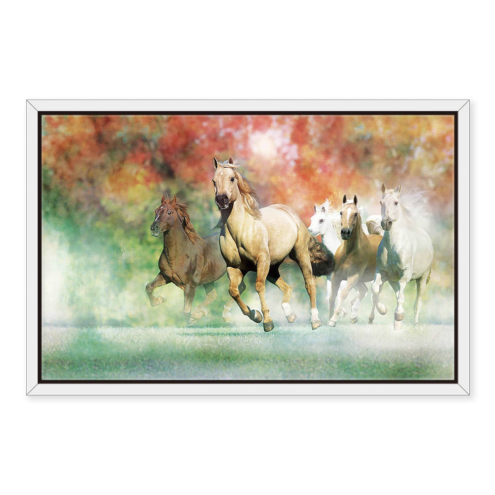 Running Herd of Horses: Home Decor Painting