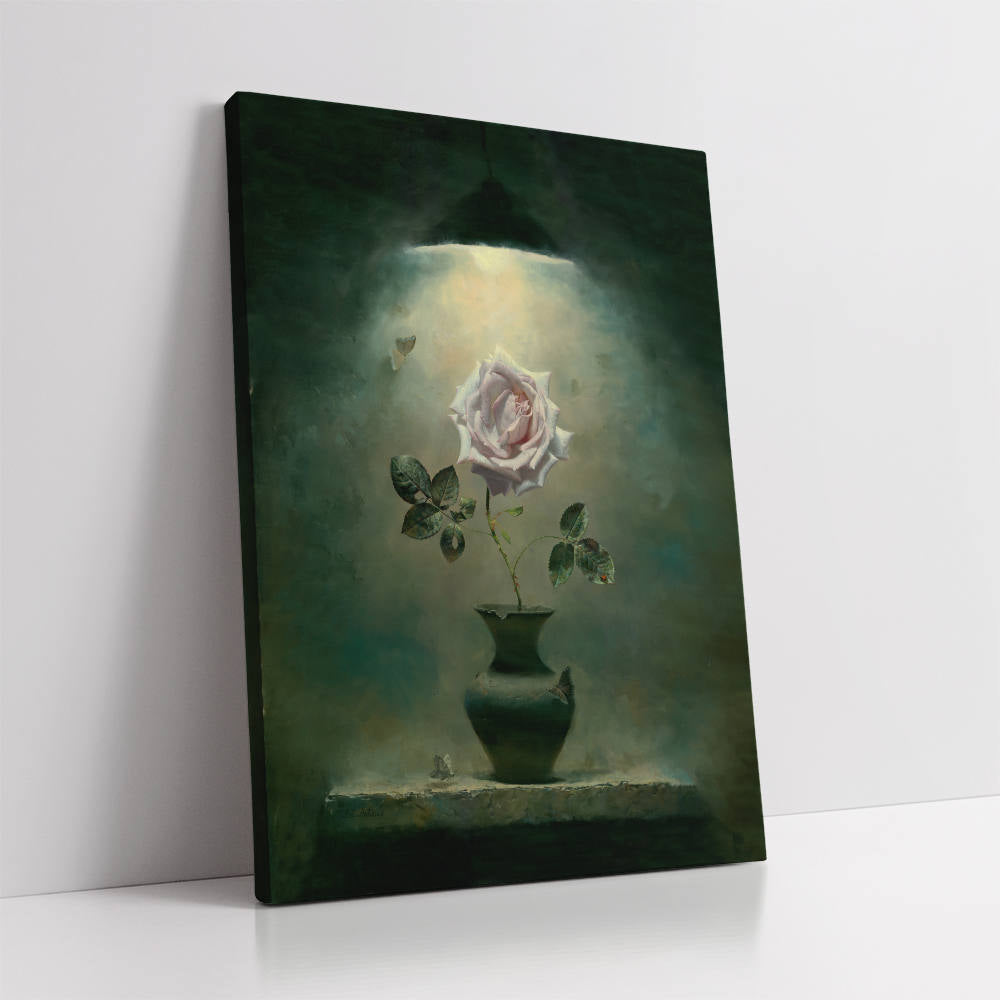 Antique Flowers in Vase: Home Decor Oil Painting