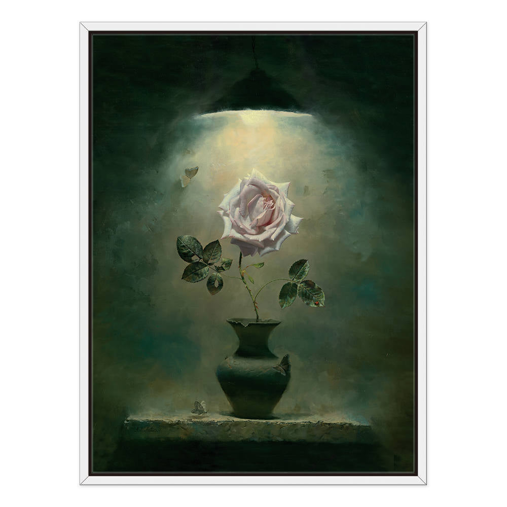 Antique Flowers in Vase: Home Decor Oil Painting