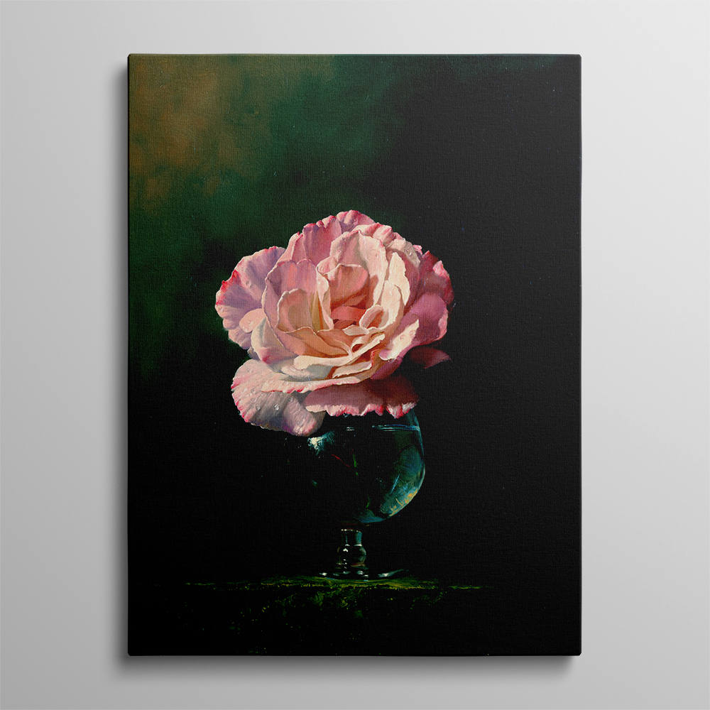 Sunlit Petal Dance: Home Decor Oil Painting