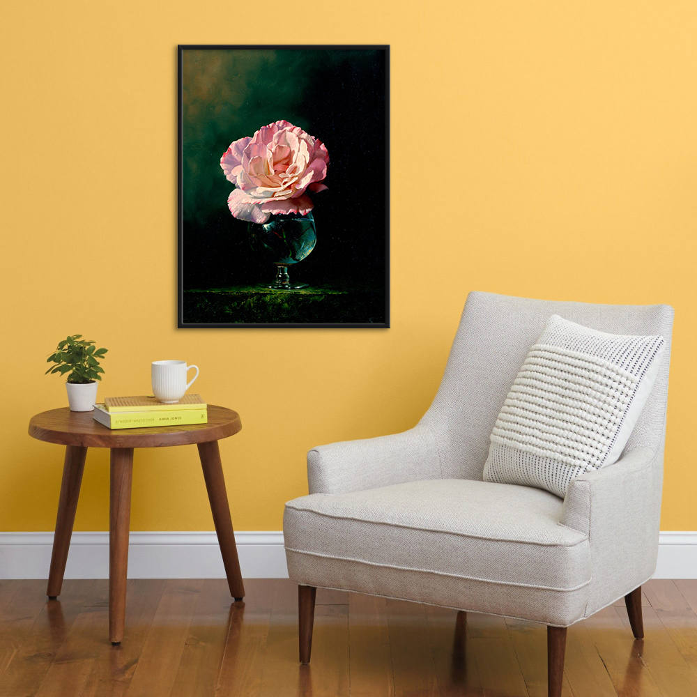 Sunlit Petal Dance: Home Decor Oil Painting
