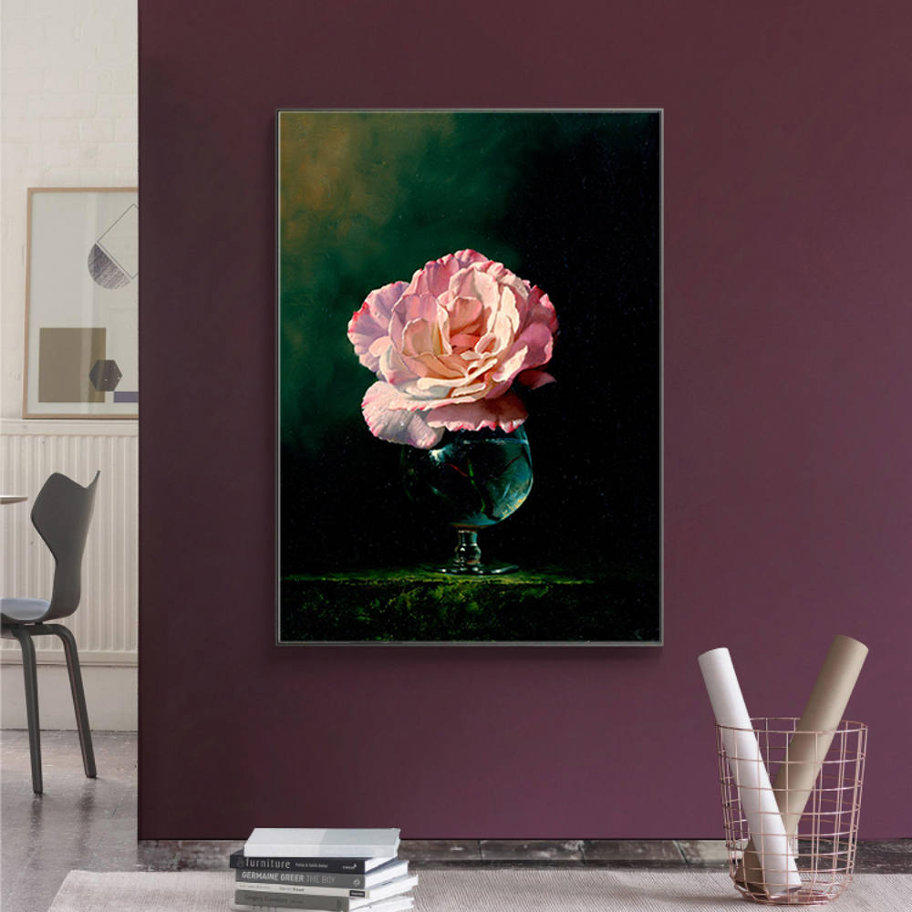 Sunlit Petal Dance: Home Decor Oil Painting