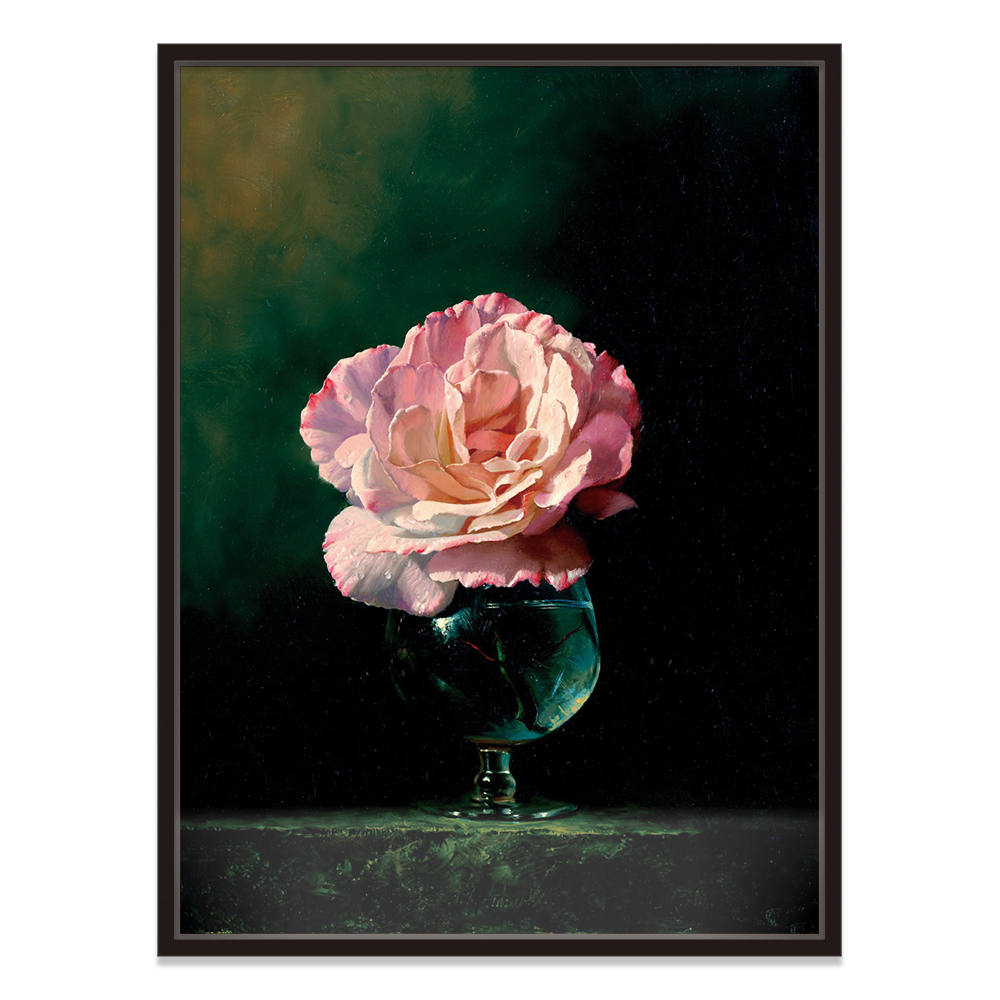 Sunlit Petal Dance: Home Decor Oil Painting