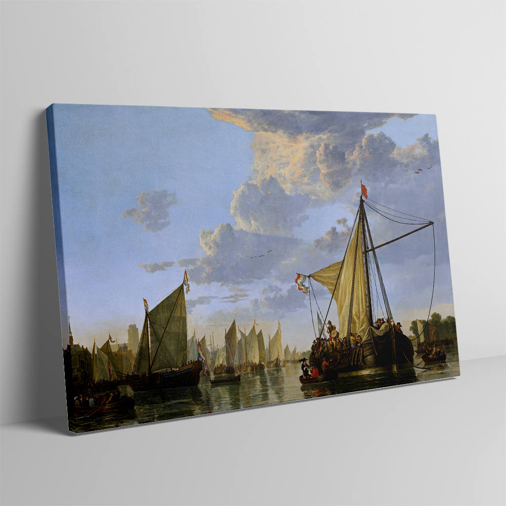 Journey Through Misty Waters Canvas
