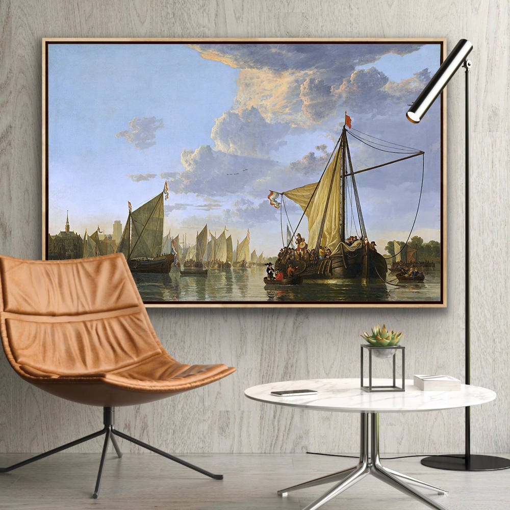 Journey Through Misty Waters Canvas