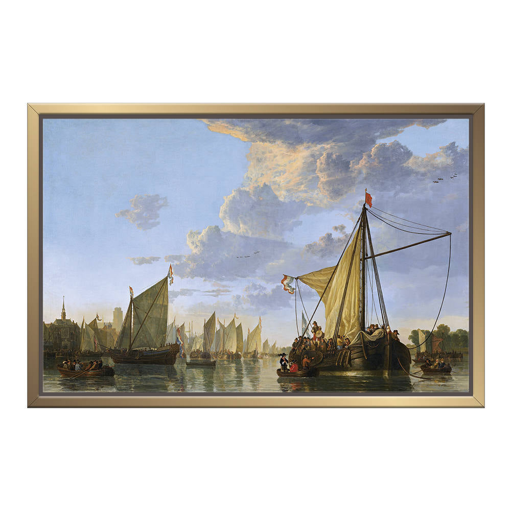 Journey Through Misty Waters Canvas