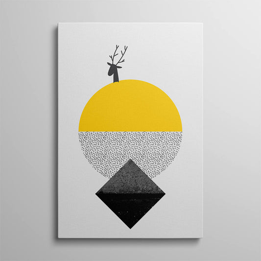 Deer in Geometric Abstraction