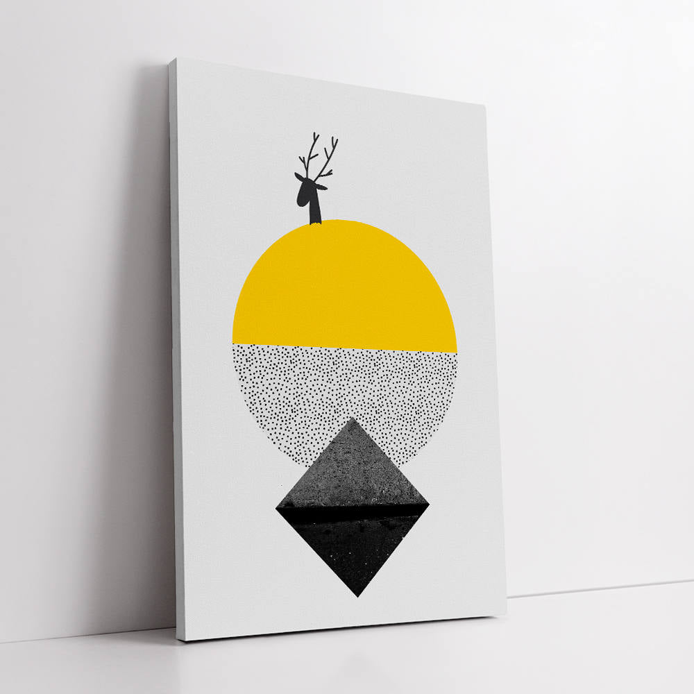 Deer in Geometric Abstraction