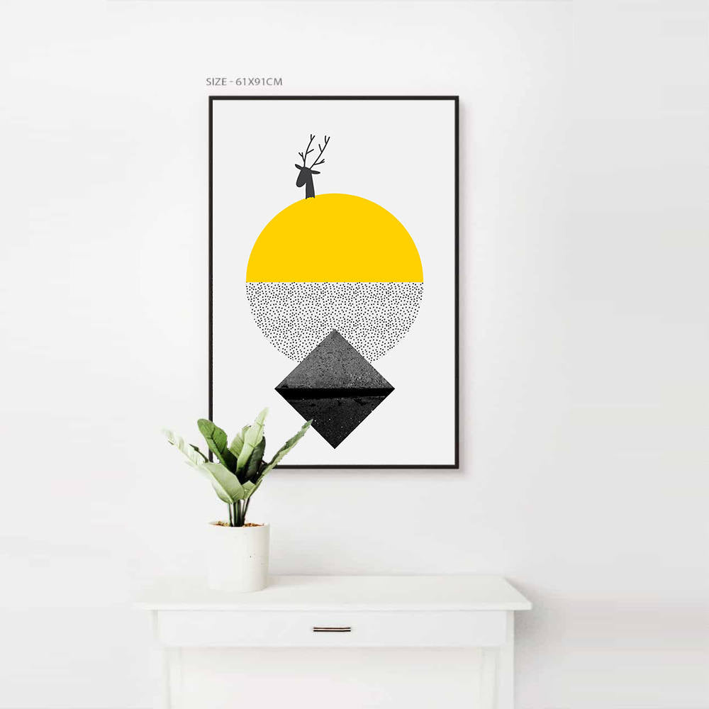 Deer in Geometric Abstraction