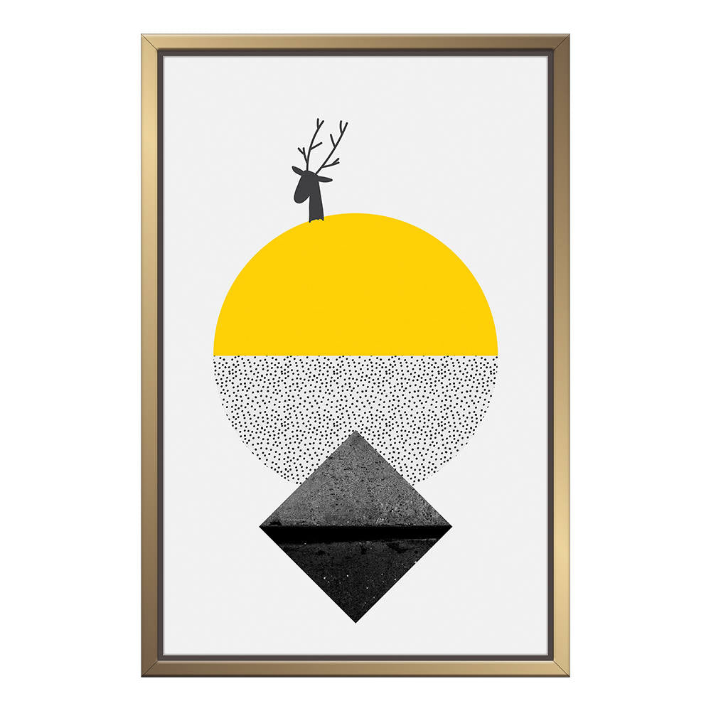 Deer in Geometric Abstraction