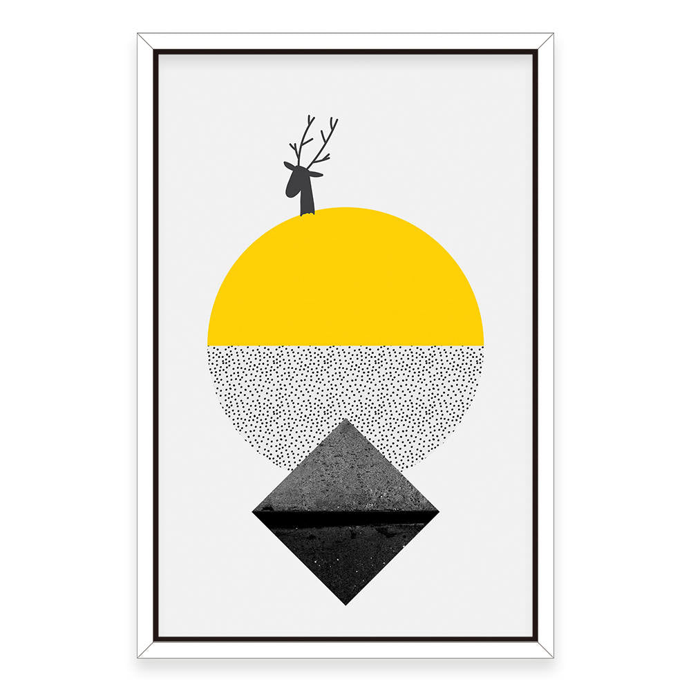 Deer in Geometric Abstraction