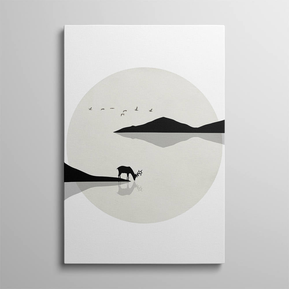 Deer Shadows: Monochromatic Landscapes