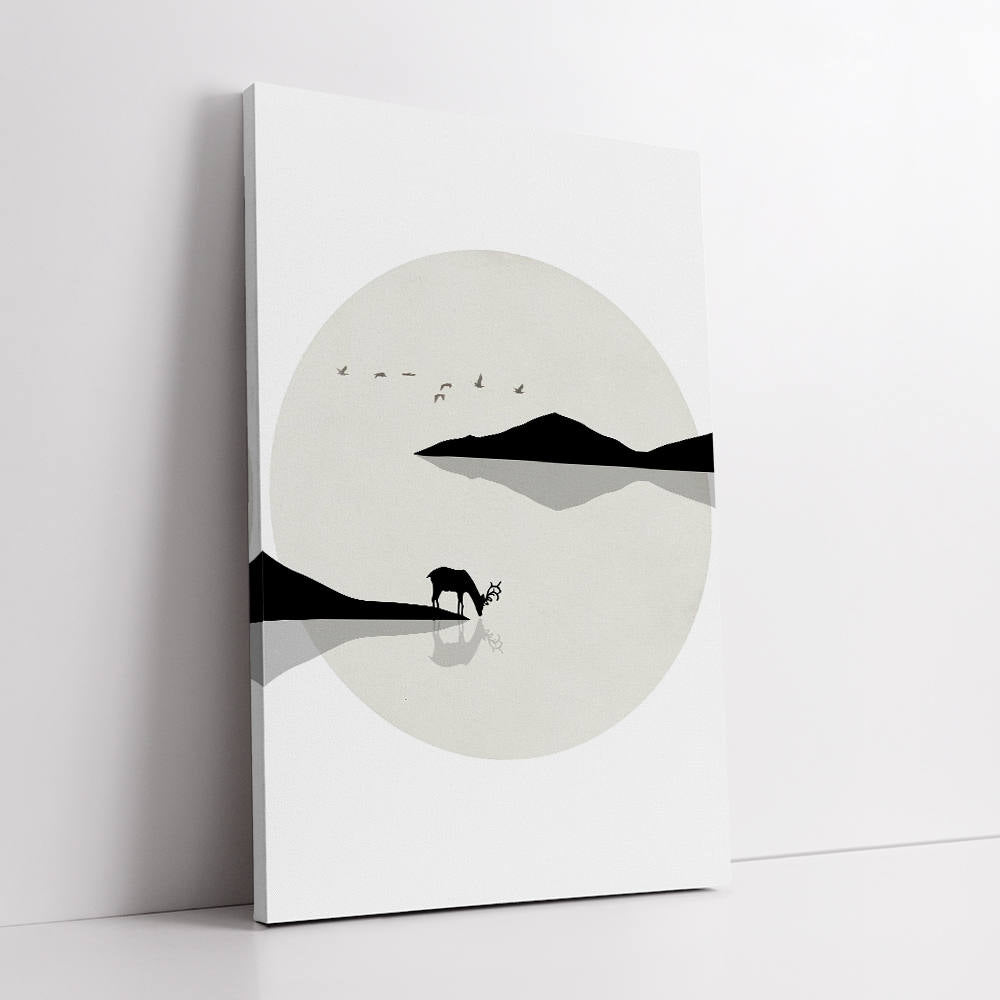 Deer Shadows: Monochromatic Landscapes