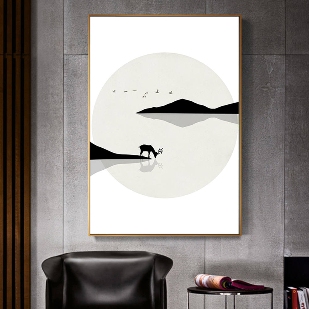 Deer Shadows: Monochromatic Landscapes