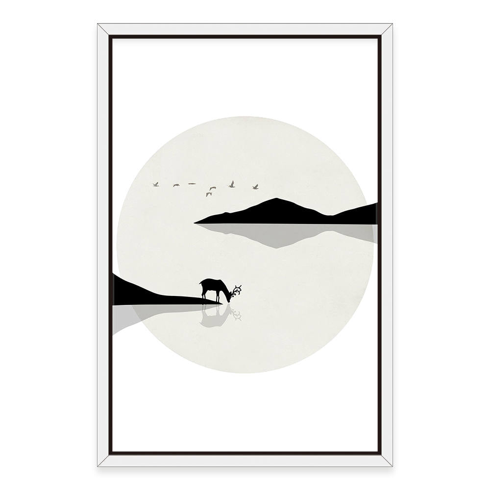 Deer Shadows: Monochromatic Landscapes