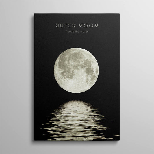 Midnight Eclipse: Aquatic Glow Canvas