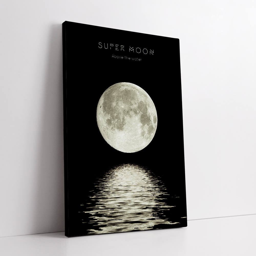 Midnight Eclipse: Aquatic Glow Canvas