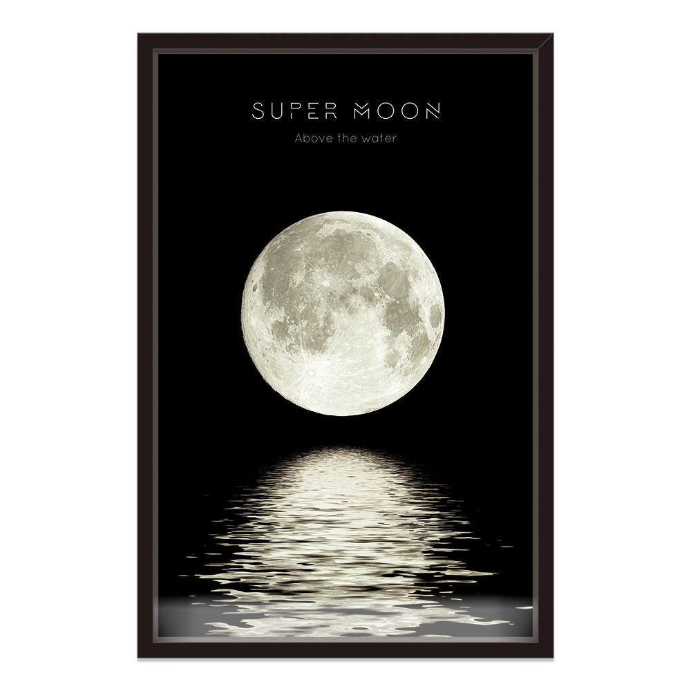 Midnight Eclipse: Aquatic Glow Canvas