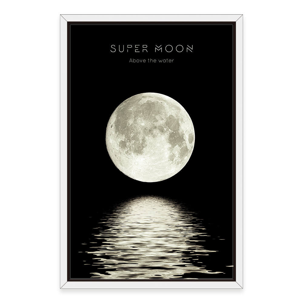 Midnight Eclipse: Aquatic Glow Canvas