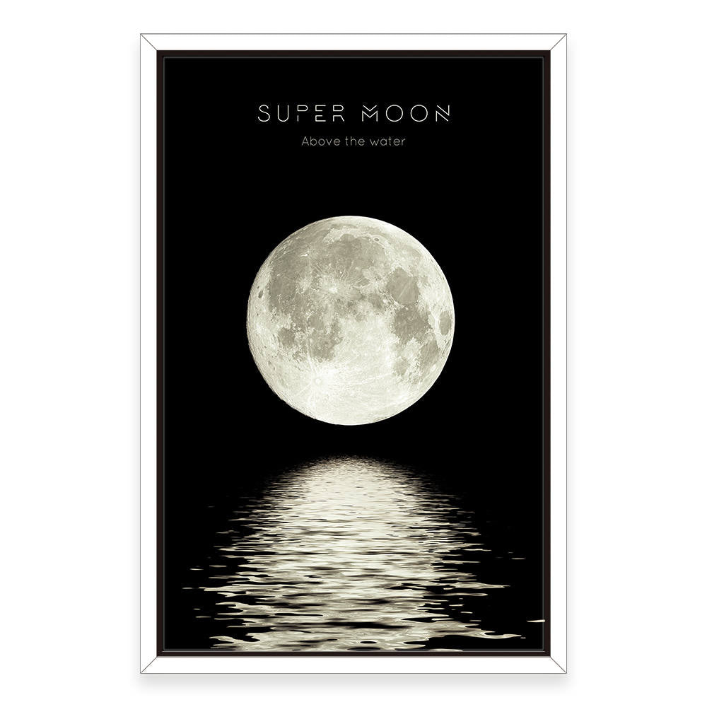 Midnight Eclipse: Aquatic Glow Canvas