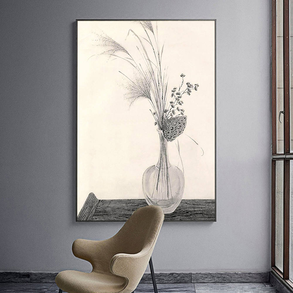 Minimalist Elegance: Seed Silhouettes Canvas