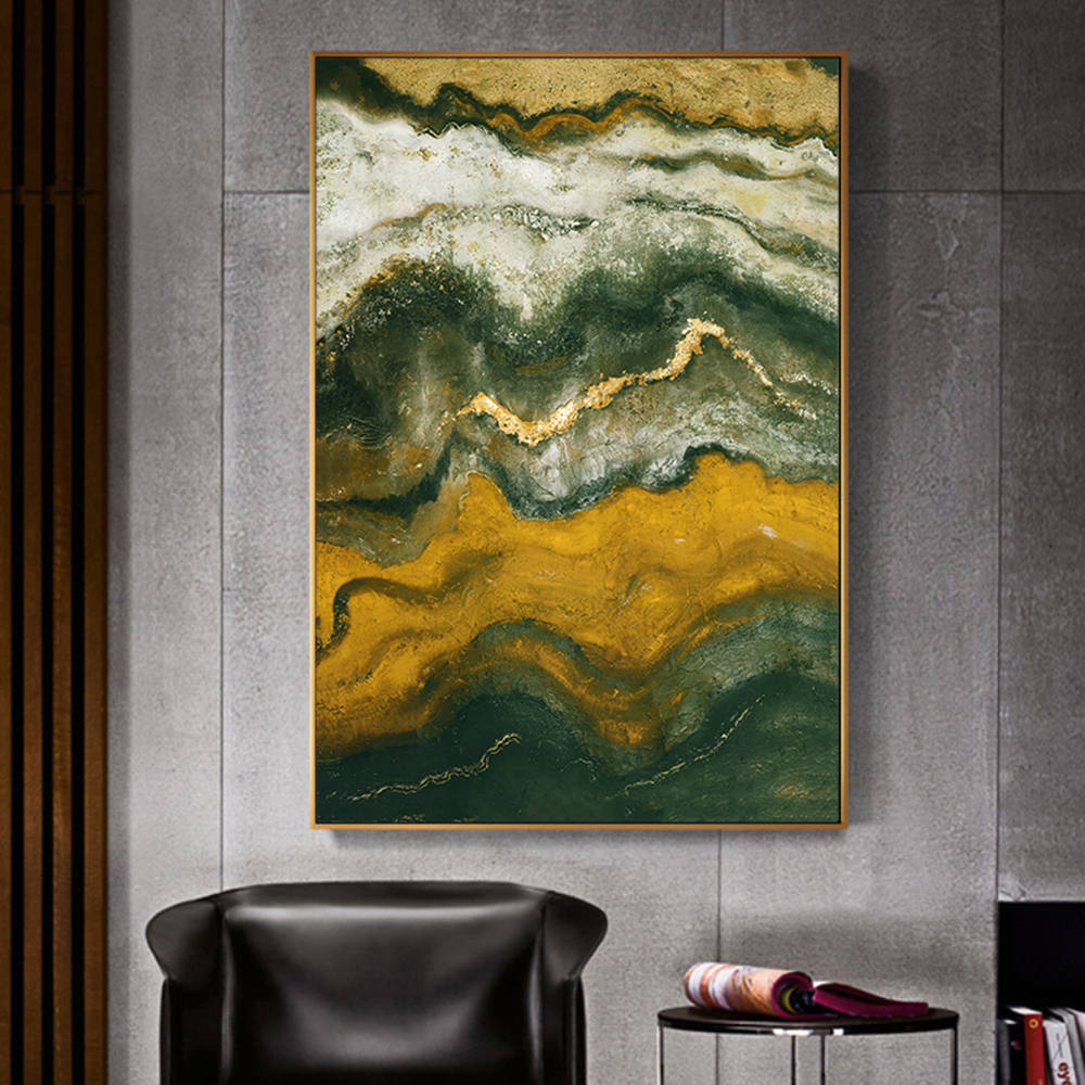 Chromatic Textures Abstract Canvas