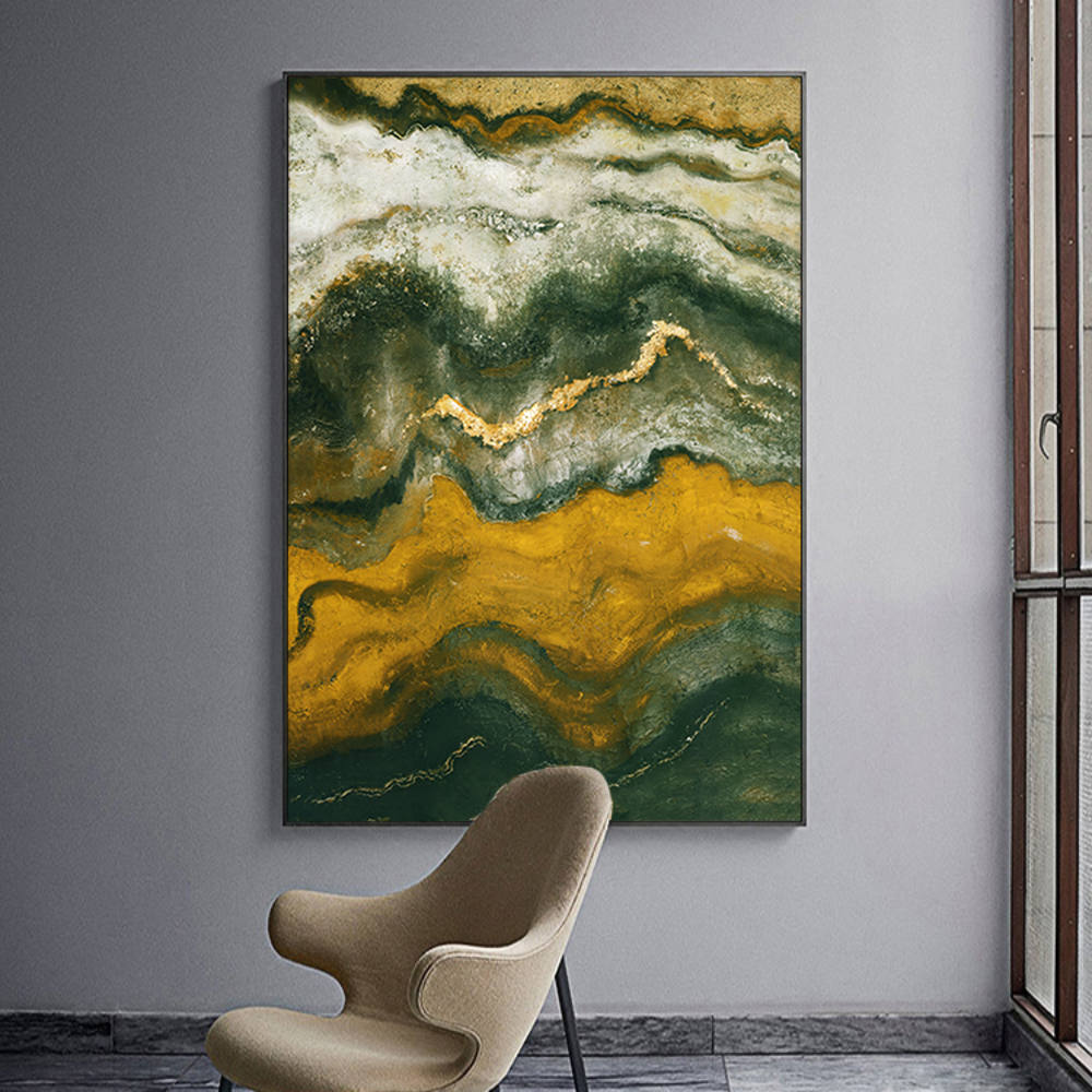 Chromatic Textures Abstract Canvas