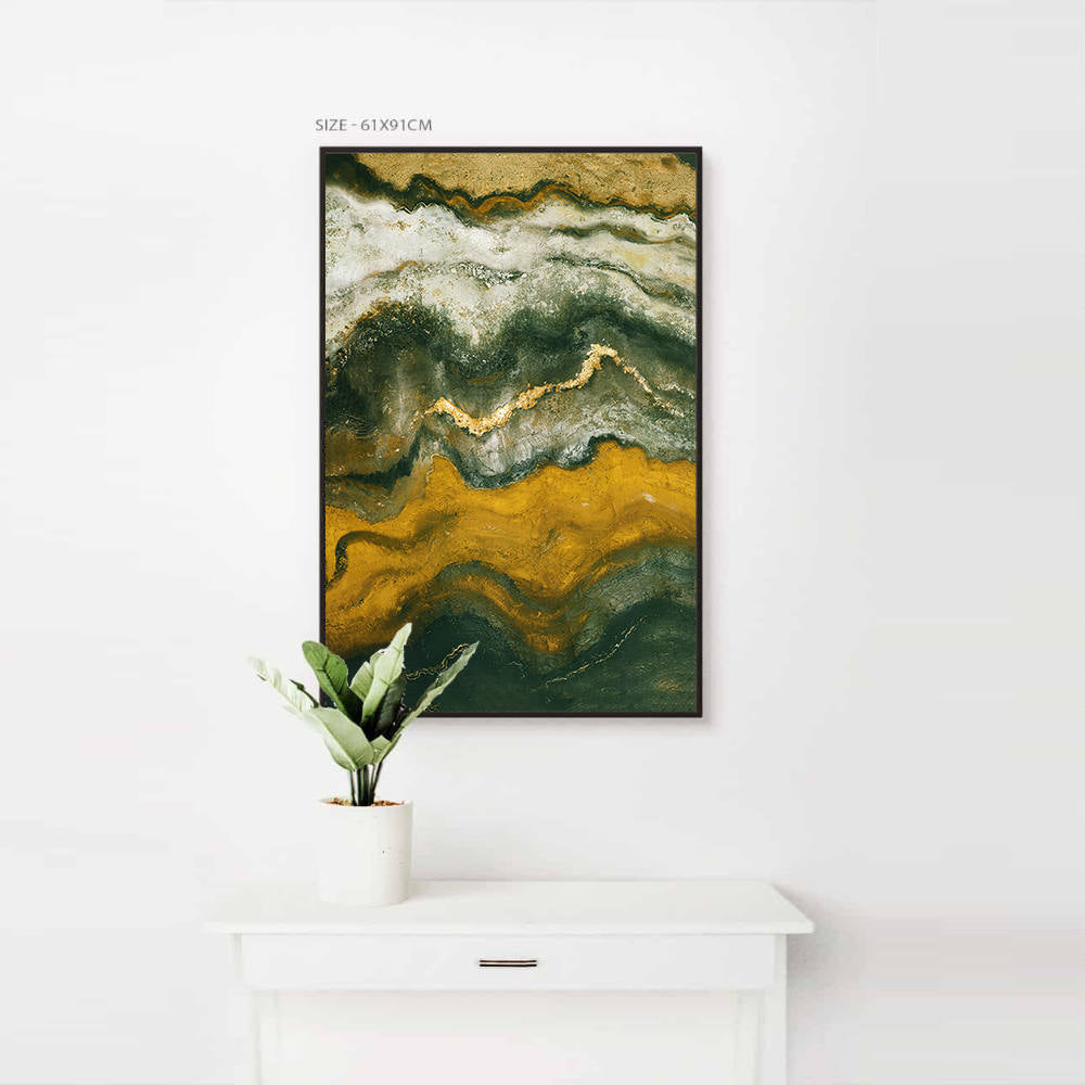 Chromatic Textures Abstract Canvas